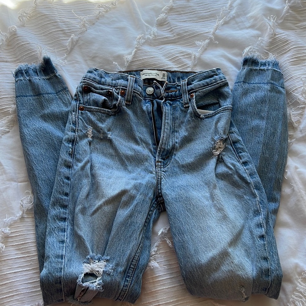 Abercrombie ripped jeans